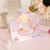 Dia das Crianças Desenho Animado Doce 3D Cartão de Cumprimentos Criativo Loja de Flores para Crianças Desejos de Aniversário para Confeitar Mensagem Simples Cartão Pequeno