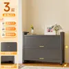 Gabinete de Almacenamiento para el Hogar Gabinete de Almacenamiento de Acero Librero para Dormitorio Gabinete de Almacenamiento de Múltiples Niveles de Pie para Sala de Estar Balcón con Puerta Gabinete de Hierro