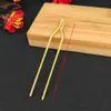 Joyería Yingyi DIY horquilla de cobre puro cabeza plana doble recta antigua material de adorno para la cabeza accesorios retención de color por electroforesis