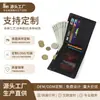 Cartera Corta de Cuero Genuino de Vaca de Primera Capa Personalizada con RFID, Cartera para Hombre con Múltiples Ranuras para Tarjetas, Bolso de Cuero Casual de Negocios para Hombre