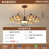 Araña Estética de Sala de Estar Dinastía Song 2025 Nueva Lámpara de Tela Zen China para Restaurante Sala de Té Lámpara de Dormitorio Principal de Diseñador