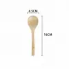 Cuchara de sopa japonesa de cabeza grande, venta al por mayor de fábrica, cuchara redonda de mango largo, cuchara para salsa multifuncional, cuchara de arroz de bambú de cabeza grande para el hogar integrada