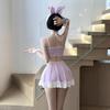Guanyun Lingerie Sexy Roupa de Empregada Sexy Uniforme de Empregada Dividido Fofo Puro Desejo Abertura na Virilha Não Precisa Tirar Personalizável