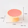 Produto Novo Original Loja de Sobremesas Ursinho Simulação Ursinho Dia dos Namorados Série Rosa Resina 3D Casa de Brinquedo Pequeno Ornamento