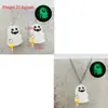 Aretes de Halloween Fantasma Luminoso 3D Calabaza Dulce de Maíz Colgante Collar Joyería de Halloween