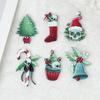 Serie Acrílica de Navidad Árbol de Navidad Campana Muleta DIY Tocado Navideño Accesorios para el Cabello Pendientes Accesorios