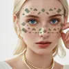 Pegatinas de maquillaje facial de escamas de sirena con purpurina nuevas transfronterizas, personalidad linda, pegatinas de tatuaje temporal para bola de vacaciones