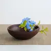 Recipiente para Arreglo Floral, Cuenco de Flor para Esterilla de Té, Kenzan, Adorno Floral para Mesa de Comedor, Madera Brasileña, Potos, Recipiente de Cerámica para Flores, Maceta para el Hogar