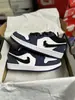 Putian Pura Original Qiao 1 Zapatos de Baloncesto para Hombre Aj1 de Caña Baja Tenis para Mujer Zapatos Deportivos Obsidiana Azul Carolina del Norte Azul y Blanco Modernos