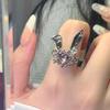 Anillo geométrico de perla de dibujos animados con diseño de nicho, estilo Ins, pulsera creativa de moda para mujer