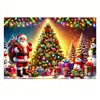 Exclusividade transfronteiriça, série de fundos de Natal impressos em alta definição com renas e Papai Noel, perfeitos para decorações festivas