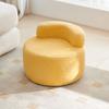 Banquinho de Sofá Estilo Creme, Banquinho Pequeno Doméstico com Encosto, Banquinho Baixo, Banco Pequeno, Banquinho Redondo Casual, Banquinho para Trocar Sapatos na Entrada