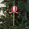 Nuevo Colgante Decorativo de Espuma Roja y Blanca de Bastón de Caramelo Lollipop Decoración Navideña Colgante para Árbol de Navidad