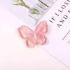 Atacado de spot cor mágica Borboleta Dupla vestido de noiva Hanfu acessórios de vestuário DIY acessórios de cabelo bordado borboleta adesivos de tecido