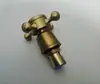 Torneira Retrô Toda em Cobre Escovada Antiga Válvula de Núcleo Manípulo Duplo Manípulo da Torneira Alça Toda em Cobre Roda Flor de Ameixa Acessórios