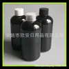 Botella de 250 ml con tapa de rosca negra gruesa para champú, gel de ducha, sub-botella de envase cosmético, botella de 250 ml para medicina