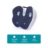 Cojín para Cadera de Silla Cojín para Hemorroides Cojín para Silla Sedentaria de Oficina Cojín Transpirable para las Cuatro Estaciones