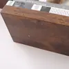 Exclusivamente para Exportación: Estantes Flotantes Modernos, Juego de Dos, Marrón Nogal, Almacenamiento de Pared Estilo Mediados de Siglo