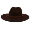 Sombrero de Jazz de Cachemira de Borde Ancho Transfronterizo para Dama Caballero Estilo Coreano Moda Topper Fiesta Combinación con Abrigo de Fiesta