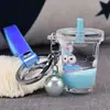 Botella de Aceite de Arena Líquida Llavero de Stellalou Accesorios Lindos para Bolsos de Pareja Colgante de Llave Acrílico Artículos Pequeños Venta al por Mayor