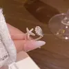Anillo Abierto de Concha de Estrella de Mar para Mujer, Anillo de Dedo Índice de Estilo Isleño de Alta Gama, Accesorios, Anillo Estilo Vacaciones en la Costa al por Mayor
