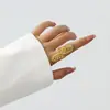 Popular Joyería de Moda con Flor Hueca Transfronteriza Anillo Abierto Irregular Personalizado de Alta Gama para Mujer