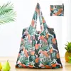 Bolsa de compras plegable de gran capacidad, bolso de mano portátil para supermercado, impresión de logotipo, bolsa de almacenamiento 190T, directo de fábrica