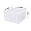 Caixa de armazenamento de cebolinha simples e conveniente com compartimento de tampa de cebolinha geladeira de cebolinha caixa de armazenamento de cebolinha gengibre alho frutas vegetais cinto de alimentos