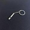 Apito de aço anti-titânio retrô feito à mão em liga de zinco apito de sobrevivência de árbitro chaveiro pingente suprimentos para atividades ao ar livre