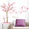 (Nude) Adesivos de Parede Criativos de Pessegueiro Quente para Quarto Adesivos de Parede para Cabeceira Decorações para Dormitório Feminino Adesivos
