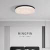 Lámpara de Techo Glaciar Minimalista Italiano para Sala de Estar Lámpara Rectangular Simple Moderna de Resina Lámparas Zhongshan de Clase Alta Iluminación