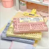 Caja de Almacenamiento Plegable para Escritorio de Dormitorio Estudiantil Cesta de Almacenamiento para Cosméticos Femeninos Papelería Colocación Plástico Cesta Pequeña