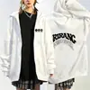 Moderna Nueva Sudadera con Capucha y Cremallera Estampada Arirang World Tour Sudadera Suelta Casual para Fans