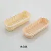 Cesta rectangular tejida a mano para guardar cuchillos y tenedores, cesta de almacenamiento de palillos y cubiertos para escritorio, utensilios de escritorio para hotel y restaurante