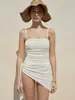 Traje de baño de una pieza tipo triángulo de nuevo estilo 2026 para mujer, que disimula el abdomen y estiliza, adecuado para vacaciones en la playa y aguas termales [Disponible para Dropshipping]