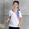 Roupas infantis de badminton para meninos e meninas tops de secagem rápida roupas de manga curta para aulas de esportes tênis de mesa roupas de treinamento verão 1905