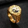 Europa y Estados Unidos anillo de acero inoxidable transfronterizo fundición anillo de hombre cruzado hip-hop retro titanio acero joyería venta al por mayor fabricantes