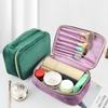Bolsa de Maquillaje de Terciopelo de Gran Capacidad para Otoño e Invierno Caja de Almacenamiento Portátil Multifuncional para Artículos de Tocador de Viaje Caja de Almacenamiento de Terciopelo