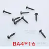 Parafuso de Fixação para Corneta de Alto-Falante Ba4*12 Preto Parafuso Autoatarraxante Profissional Prego com Textura de Madeira