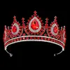 Corona de aleación con pedrería estilo Barroco Vintage tocado de boda para novia europeo accesorios para el cabello en stock