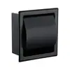 Portarrollos de Papel Higiénico Empotrado, Caja para Rollo de Acero Inoxidable Oculta Montada en Pared, Estante Pequeño de Almacenamiento para Nicho de Baño