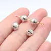 7.8X7.8X7.2Mm 1.05g Plata Antigua Aleación de Exportación Accesorios para Joyería Cuentas con Agujero Pequeño Cuentas Espaciadoras