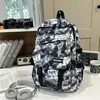 Mochila Escolar Transfronteriza Nueva para Estudiante de Secundaria Femenina Ins Nicho Simple Versátil Gran Capacidad Moderna Genial Mochila para Hombre