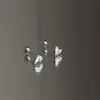Mini pendientes de botón con forma de corazón para perforación en la oreja, sencillos, de estilo frío, con forma de hueso de oreja.