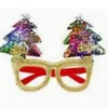 Gafas Decorativas Navideñas Transfronterizas 2027 para Adultos y Niños Regalos para Fiestas Navideñas Gafas de Gorro de Santa Claus