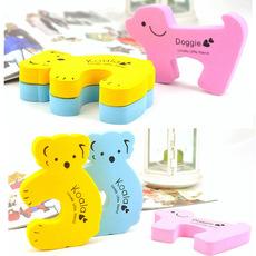 Tarjeta de seguridad para puerta de dibujos animados de koala, tarjeta para puerta de seguridad para niños y perros engrosada, animal, seguridad antipellizcos, tope de puerta de seguridad