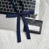 [Clube] Jk Pequenas Coisas Acessórios Lisos Corda para Colar Gravata Borboleta Gravata Coleção Versátil Gravata de Cor Pura