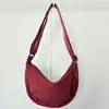 Nova Bolsa de Bolinho para Primavera e Verão para Homens e Mulheres, Bolsa de Ombro Pequena Casual de Veludo Cotelê, Bolsa de Ombro Fashion Impermeável de Grande Capacidade