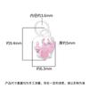Novo Pingente de Morango Rosa com Diamante Eletrodepositado de Precisão em Prata Esterlina S925 Pingente em Formato de Coração Acessórios para Pulseira de Cristal DIY