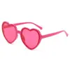 Nuevas Gafas de Sol Europeas y Americanas con Forma de Corazón para Fiesta Transfronteriza, Gafas de Corazón de Melocotón con Protección Solar, Gafas de Sol con Brillo de Corazón de Moda para Fotografía Callejera